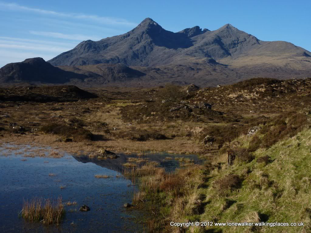 Northern edge of the Cuillin horseshoe - Sgurr Nan Gillean, seen from the start of the path