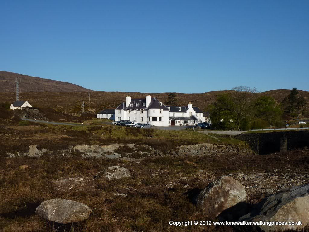 Sligachan Hotel from the start of the path into Glen Sligachan