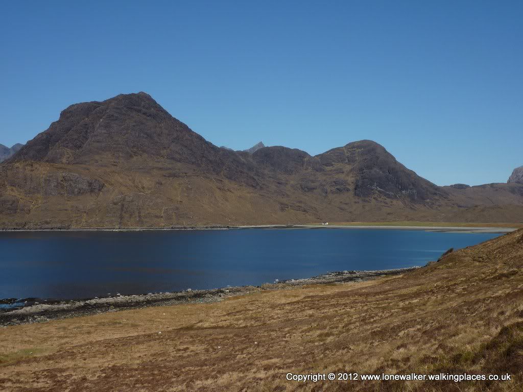 Looking back to Camasunary, Sgurr na Stri on the left of picture