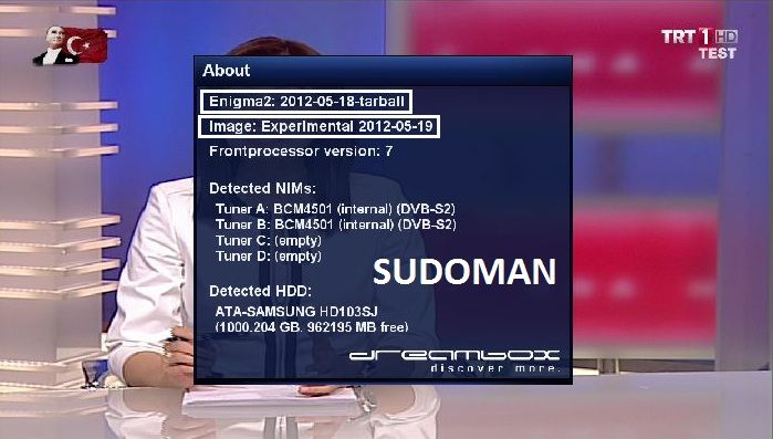 Dm8000 experimental oe2.0 gp3.2 bkp by sudoman update btkcam