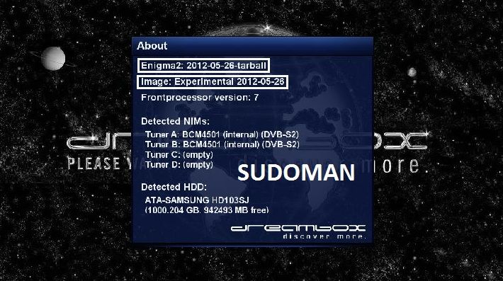 DM8000 EXPERiMENTAL OE2.0 GP3.2 BKP BY SUDOMAN 27.05.2012
