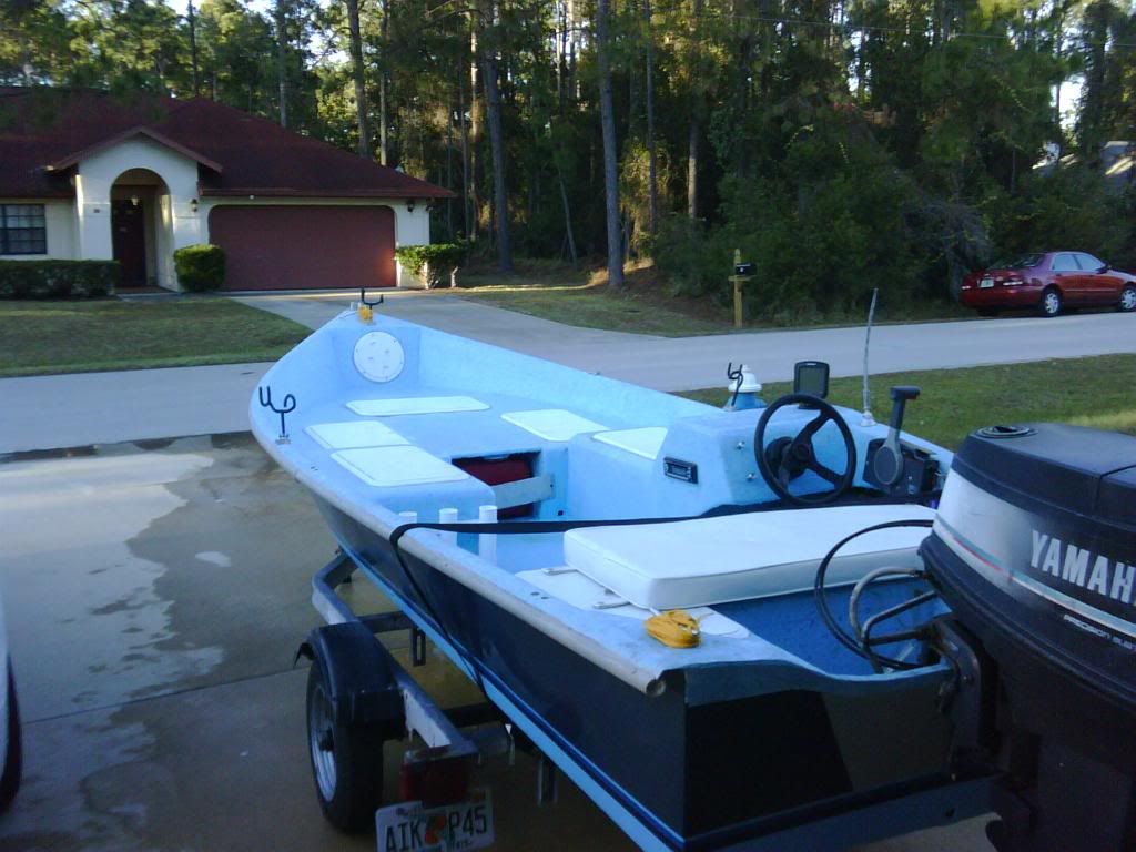 SOLD/EXPIRED 16' Stumpknocker with 40hp 2stroke and trailer 3500