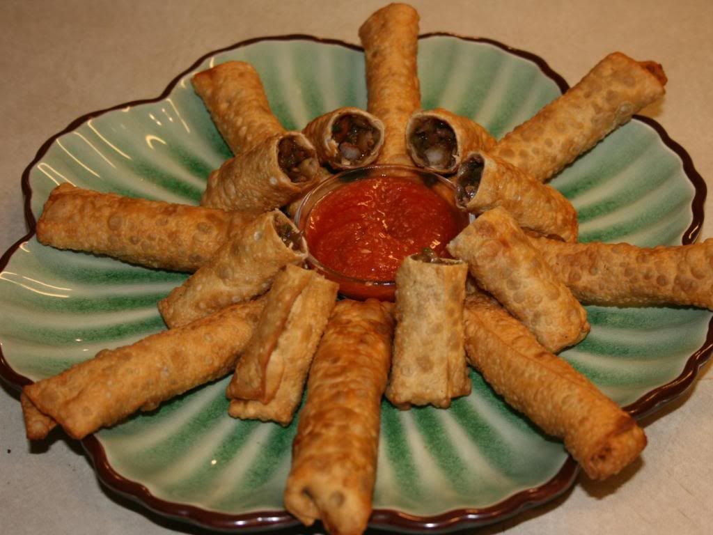Thai Shrimp and Asparagus Eggrolls Pictures, Images and Photos