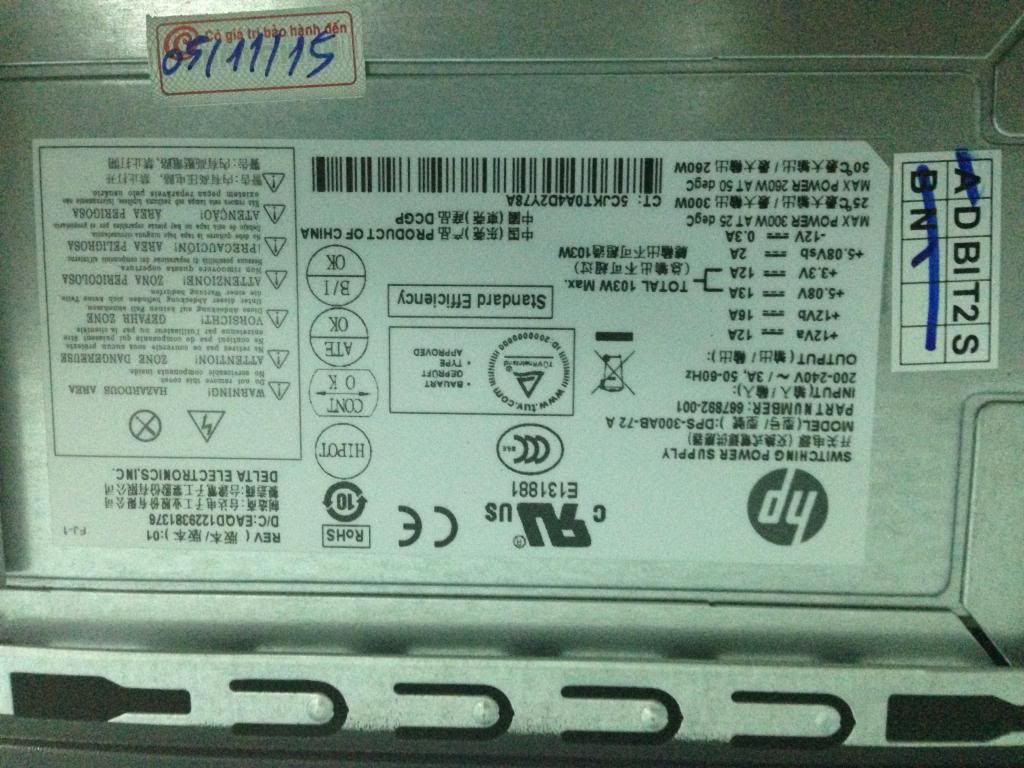 Cho hỏi về tem bảo hành