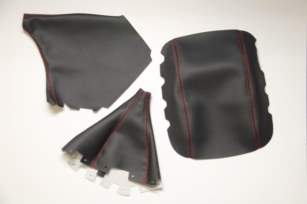 FS (USA,NY) 08+ sti/wrx parts shift boot ebrake boots red stitching