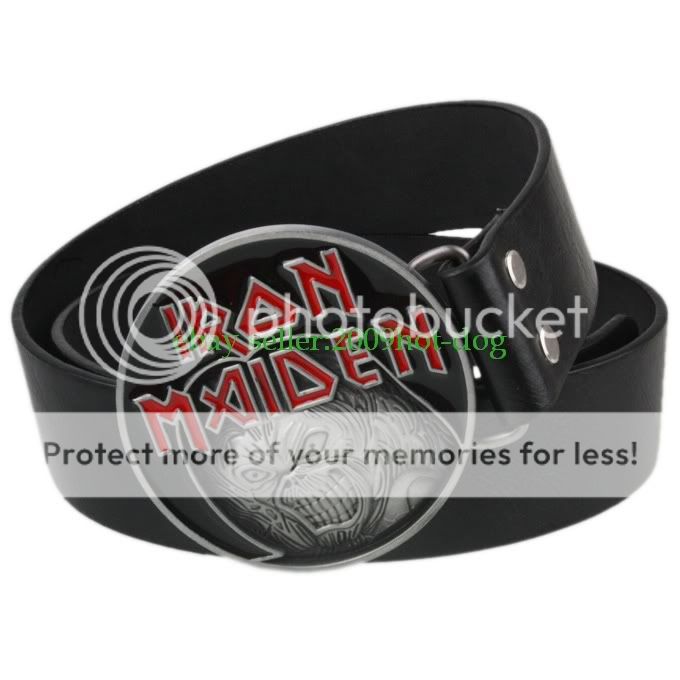 IRON MAIDEN EDDIE KILLER BUCKLE Free PU Belt Xmas Gift X63  