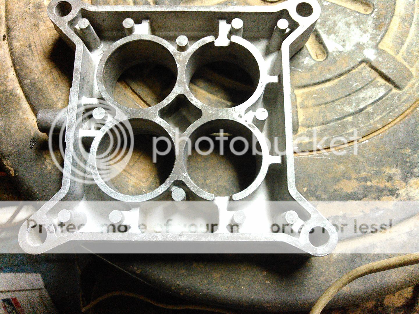 Ford fe carburetor spacer #5