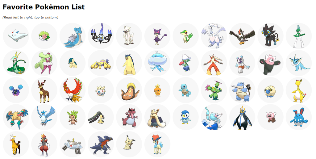 Favourite Pokemon Picker - General Pokémon Forum - Neoseeker Forums