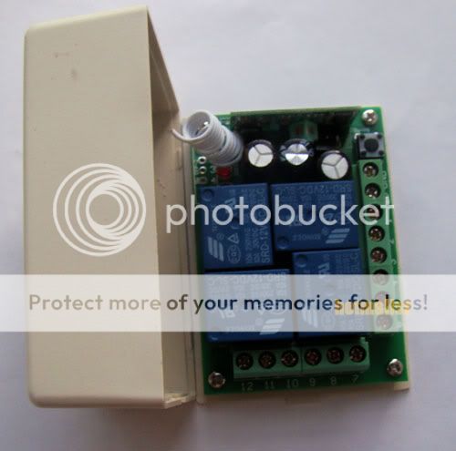 12V Wireless 4 Channel Remote control Switch Module  