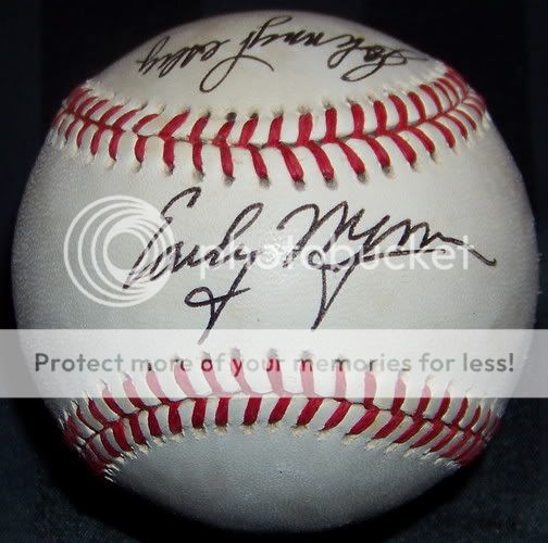Early Wynn Clete Boyer Johnny Pesky Signed Baseball JSA